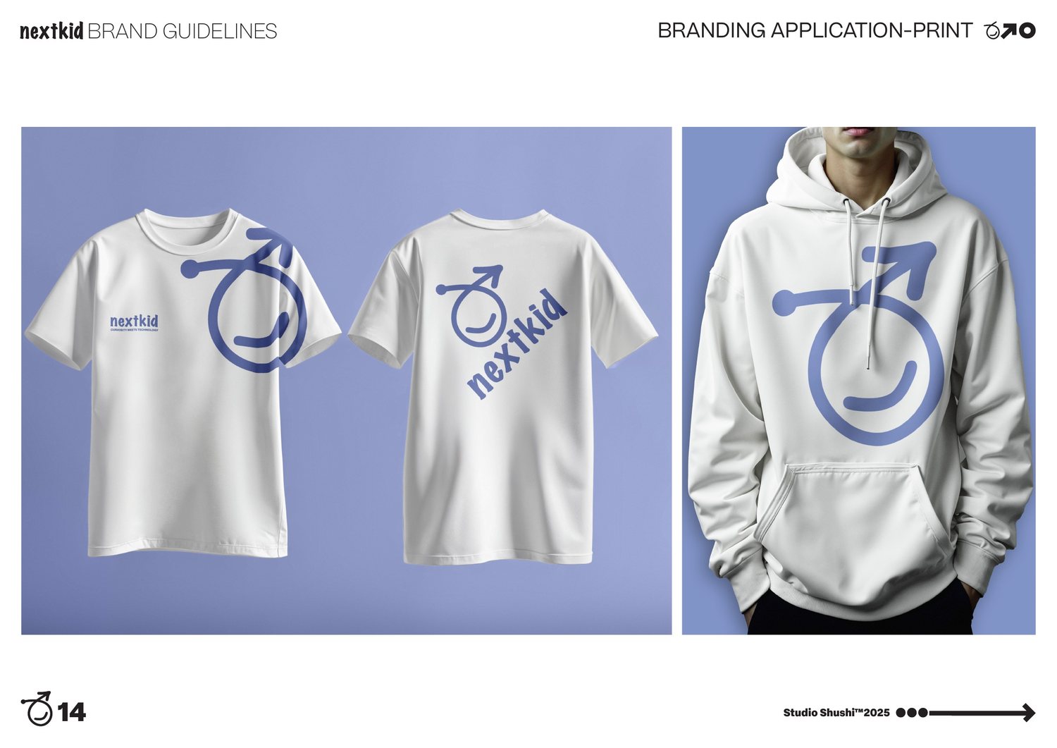 NextKid apparel application, t-shirts and hoodie