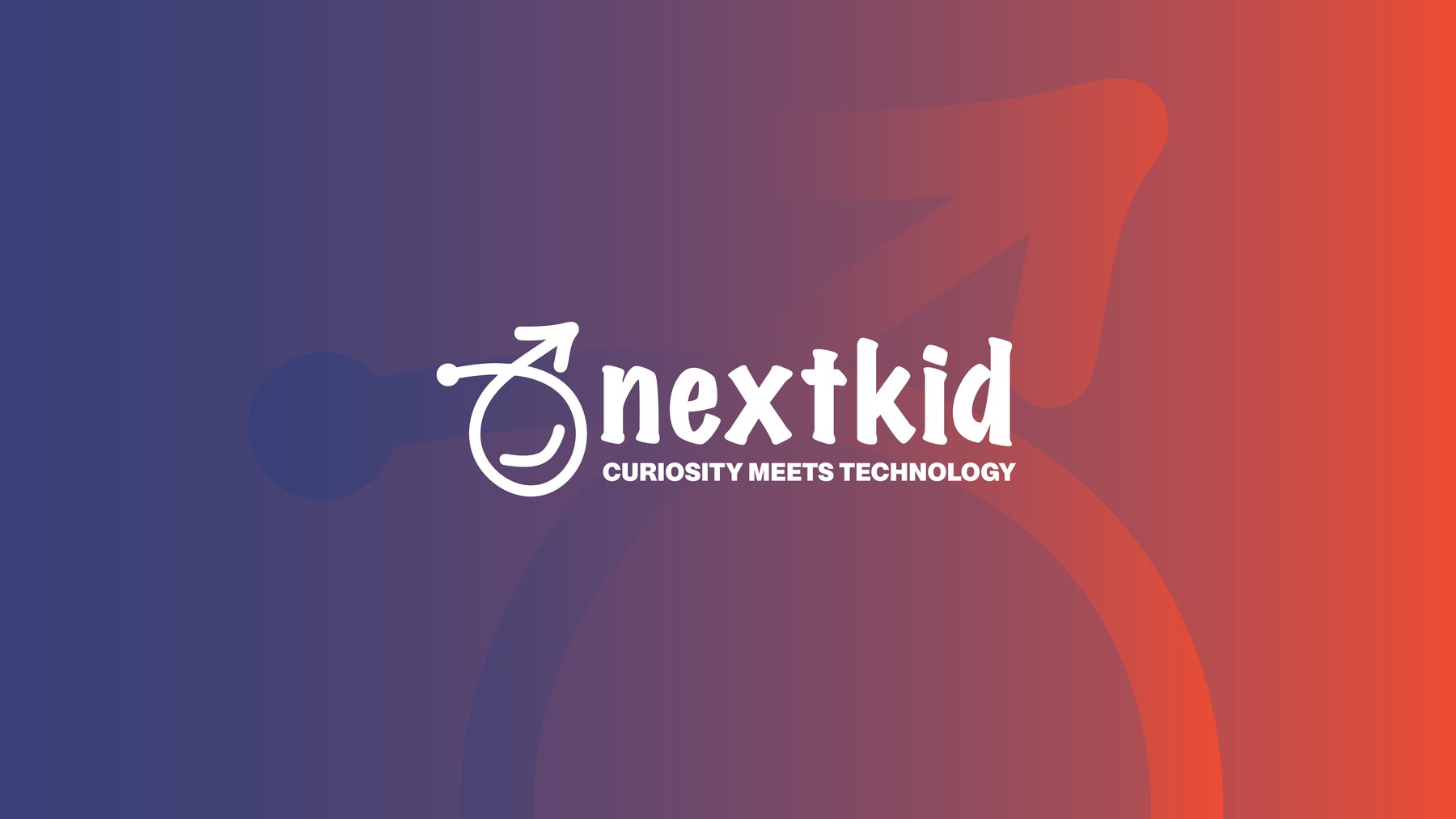 NextKid logo mark, single continuous line