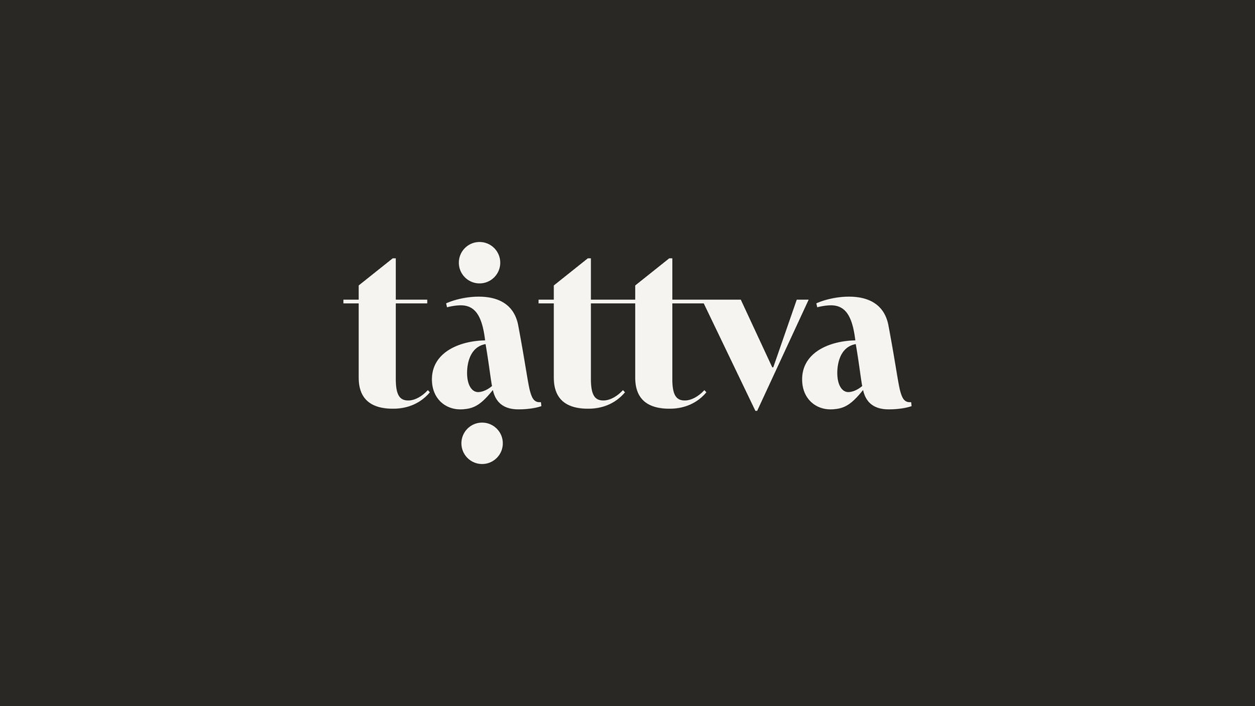 Tattva lowercase wordmark, the genesis of the mark
